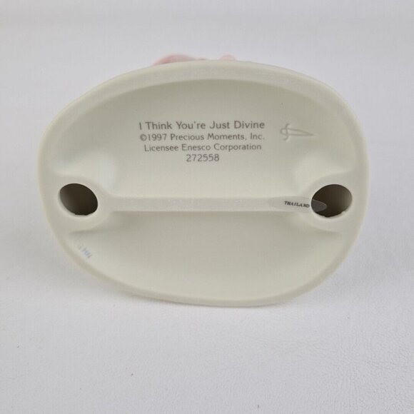 Precious Moments 272558 I Think You're Just Divine Angel Porcelain Figurine - Picture 5 of 7